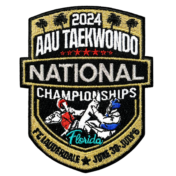 2024 AAU Taekwondo National Championship Patch w/ Adhesive back – All ...