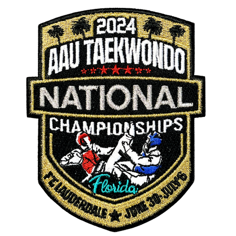 2024 AAU Taekwondo National Championship Patch w/ Adhesive back