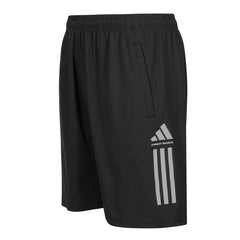 adidas Combat Sports Kids 3 Stripes Performance Drifit T-Shirts and Shorts 3pc Set - 1x White, 1x Black T-Shirt & 1x Black Shorts