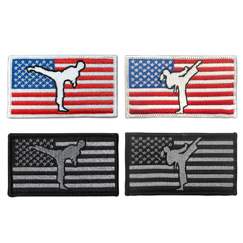Deluxe American Flag Patch - Martial Arts Patches - USA Flag Patch