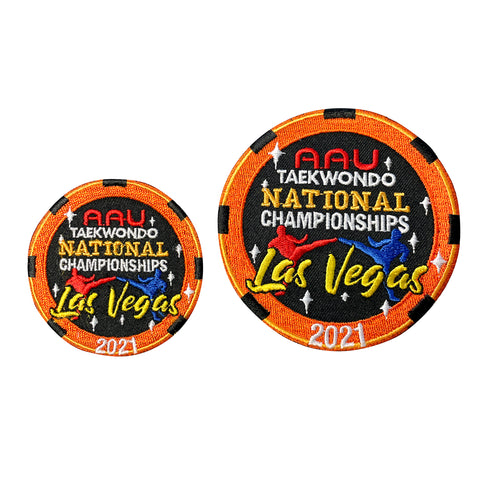 2021 AAU Taekwondo National Championship Patch w/ Adhesive Back