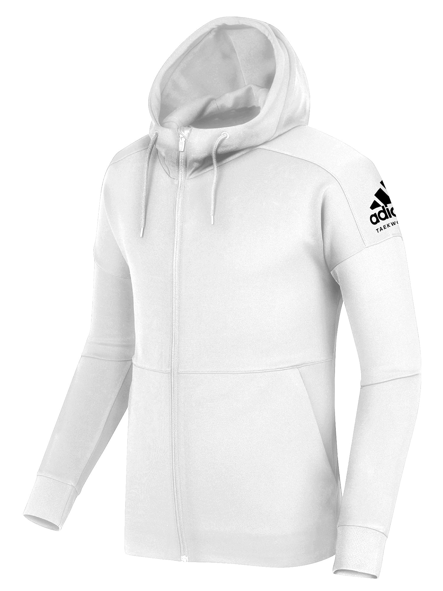 adidas Taekwondo Full Zipped All Jacket Martial Arts Fleece Hooded Sweatshirt American – Supply Lined